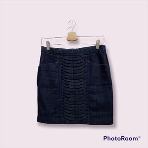 Denim pencil skirt